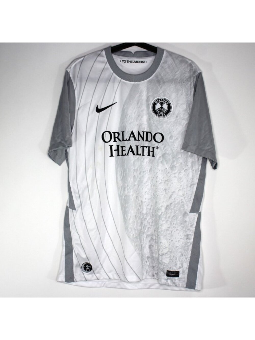 Nike Mens Large Orlando Pride Stadium Away Moon Soccer Jersey L621